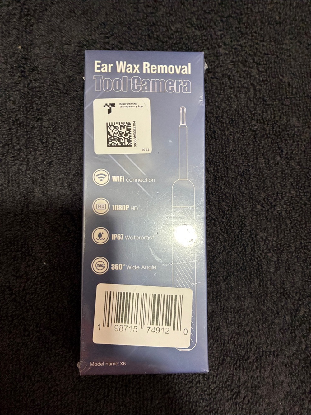 Ear Wax Removal Tool Camera - Blue NWT